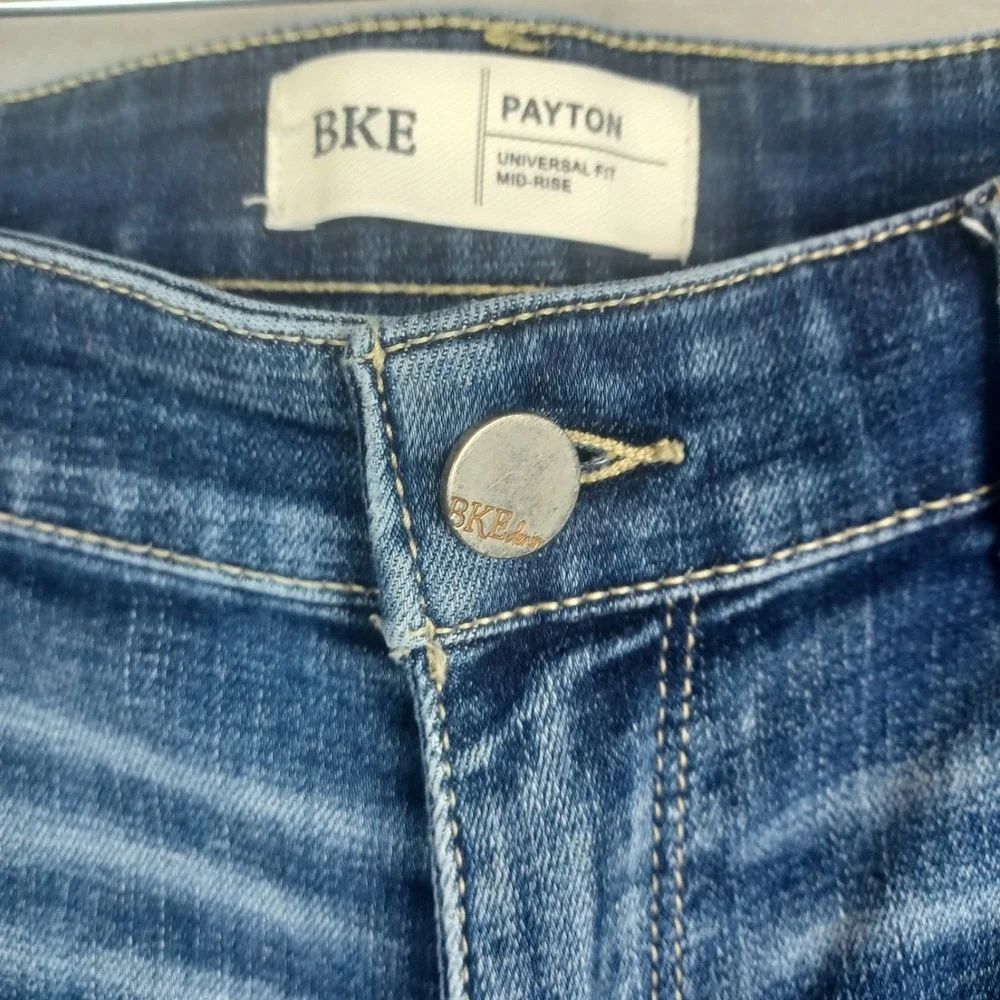 BKE Payton Jeans Womens 31 (fits 34X24) Mid RiseUniversal Fit Straight Leg